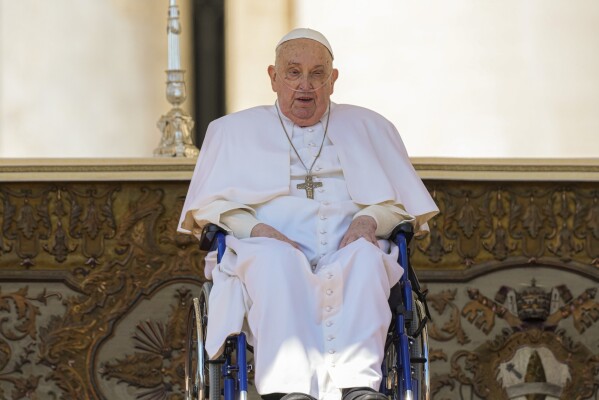 Pope Francis Appears in St. Peter’s Square After Pneumonia Recovery